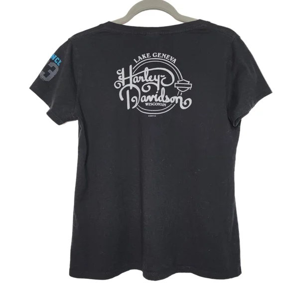 Harley Davidson Graphic T Shirt - Women's Large - Wisconsin - Picture 2 of 7